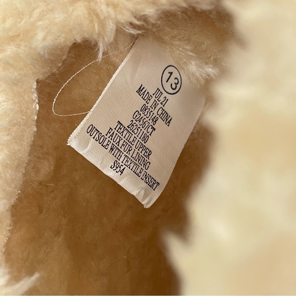 US Sports kids Faux Fur booties Camel Cream Boots Child’s 13 Shoes - Picture 7 of 7